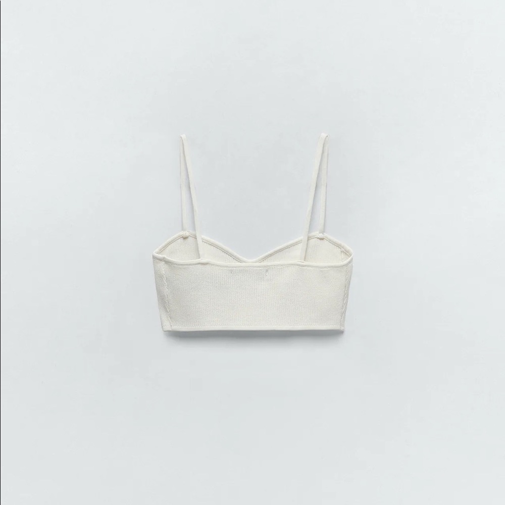 ZARA LIMITED EDITION RIBBED CROP TOP & BOTTOMS - Picture 3 of 13